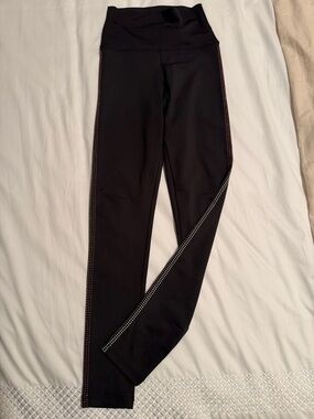 Beach Riot Black Leggings with very subtle beaded Side Trim
